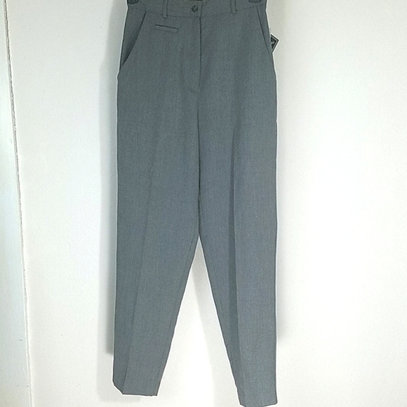 Pants dress suit Gray belt loop front pocket New with tags Savion sz 8 - Picture 1 of 11